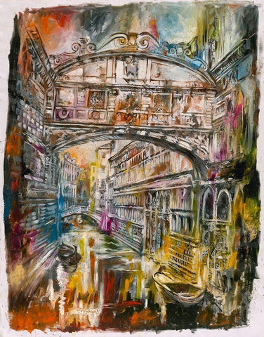 Romantic Italy White Modern Wood Framed Art Print with Double Matting by Wiley, Marta