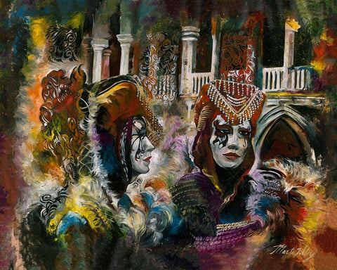 Festival Sepia White Modern Wood Framed Art Print with Double Matting by Wiley, Marta