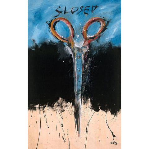 Closed White Modern Wood Framed Art Print by Wiley, Marta