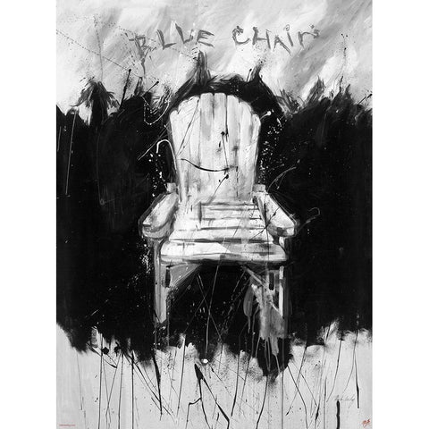 BandW Chair Black Modern Wood Framed Art Print with Double Matting by Wiley, Marta