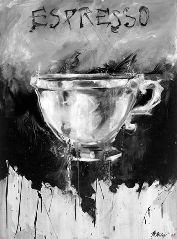 Dive Color White Modern Wood Framed Art Print with Double Matting by Wiley, Marta