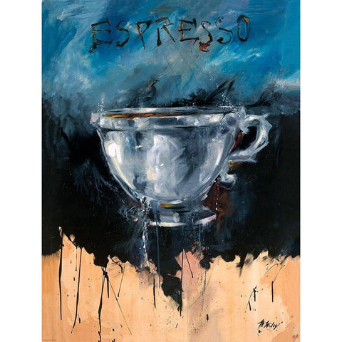 Dive Lighter colors White Modern Wood Framed Art Print by Wiley, Marta