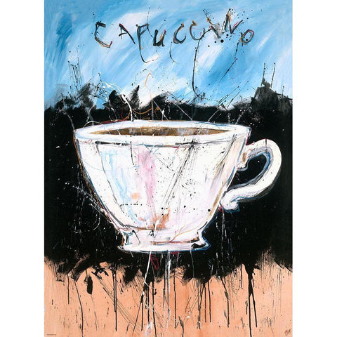 Cappuccino Black Modern Wood Framed Art Print with Double Matting by Wiley, Marta