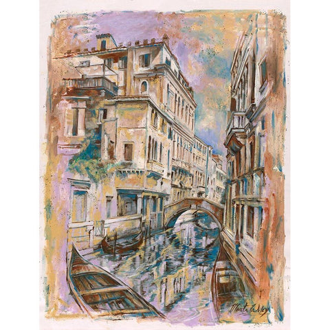 Venice II White Modern Wood Framed Art Print by Wiley, Marta