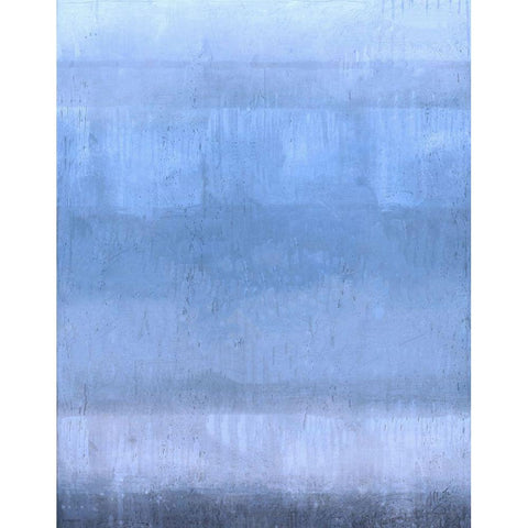 Soft Blue  White Modern Wood Framed Art Print by Wiley, Marta