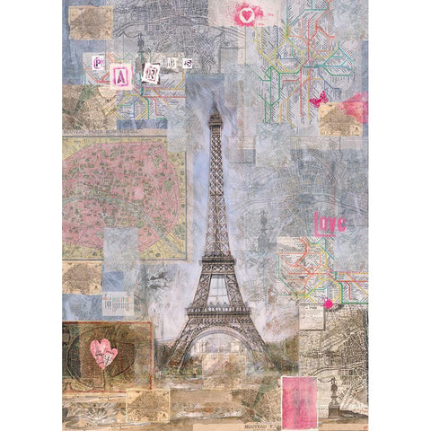 Paris I White Modern Wood Framed Art Print by Wiley, Marta