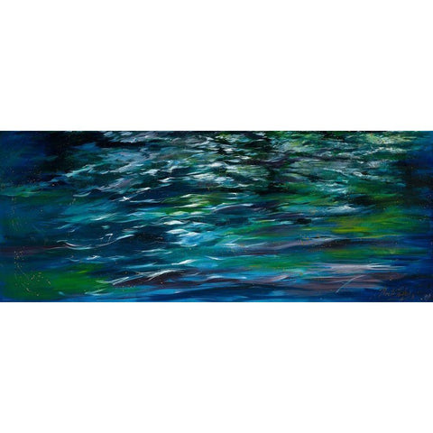 River Study III White Modern Wood Framed Art Print by Wiley, Marta