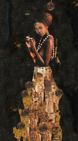 Queen Of Excellence- full length II Black Ornate Wood Framed Art Print with Double Matting by Wiley, Marta