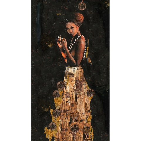 Queen Of Excellence- full length II Black Modern Wood Framed Art Print with Double Matting by Wiley, Marta