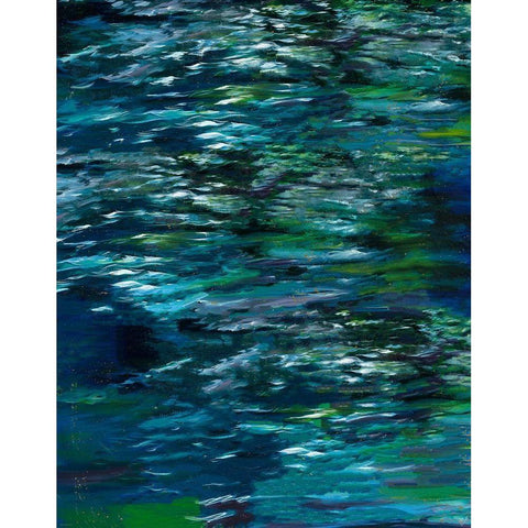 Green River Study White Modern Wood Framed Art Print by Wiley, Marta