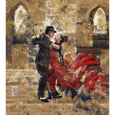 Tango I White Modern Wood Framed Art Print by Wiley, Marta