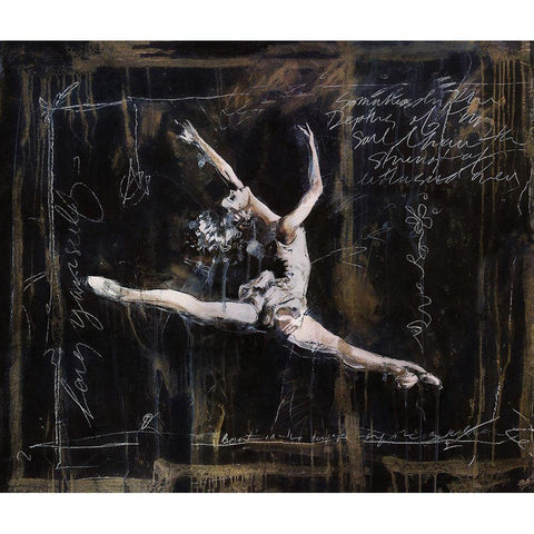 Ballet VI White Modern Wood Framed Art Print by Wiley, Marta