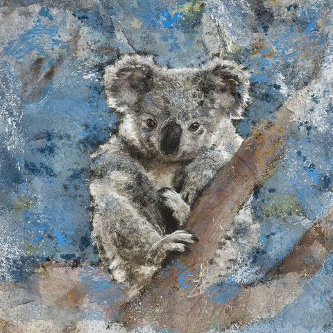 Koala II White Modern Wood Framed Art Print by Wiley, Marta