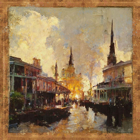 Glorious New Orleans II White Modern Wood Framed Art Print by Wiley, Marta