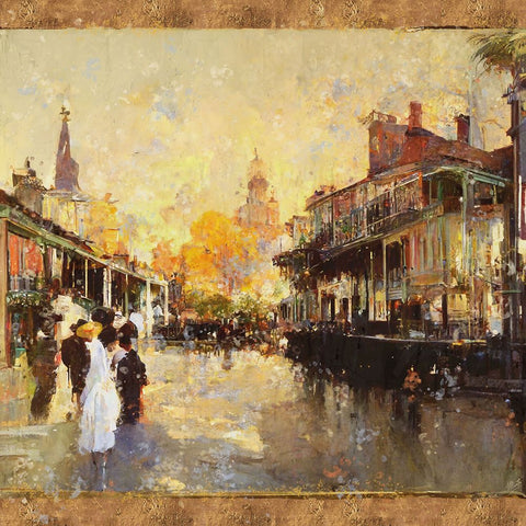 Glorious New Orleans IIII Black Ornate Wood Framed Art Print with Double Matting by Wiley, Marta