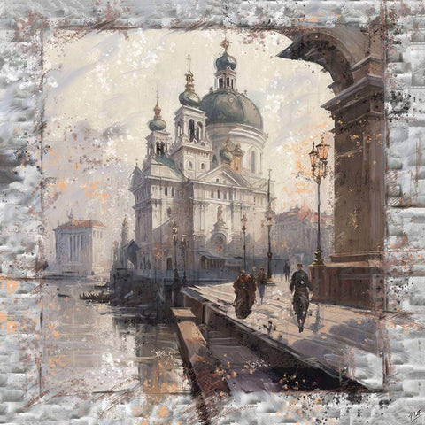 Romantic Russia III Gold Ornate Wood Framed Art Print with Double Matting by Wiley, Marta