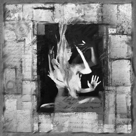 Shiva Photoart BW Black Modern Wood Framed Art Print by Wiley, Marta