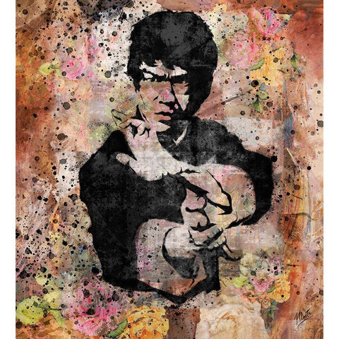 Bruce Lee VI White Modern Wood Framed Art Print by Wiley, Marta