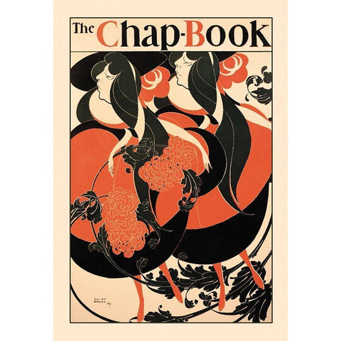 The Chap Book, 1894 White Modern Wood Framed Art Print by Bradley, William H.