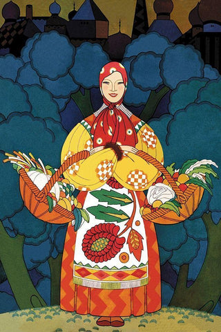 Russi Stage-Setting No Title, 1926 White Modern Wood Framed Art Print with Double Matting by McIntosh, Frank