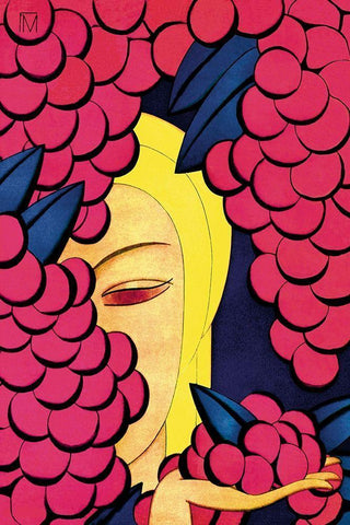 A Persian Vintage, 1926 Black Ornate Wood Framed Art Print with Double Matting by McIntosh, Frank