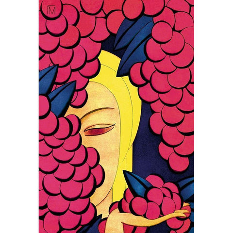 A Persian Vintage, 1926 Black Modern Wood Framed Art Print by McIntosh, Frank