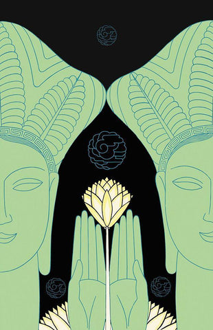 Jade Goddess Images, 1927 White Modern Wood Framed Art Print with Double Matting by McIntosh, Frank