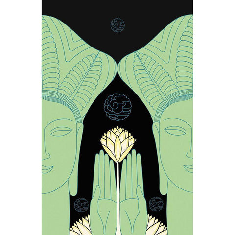 Jade Goddess Images, 1927 Black Modern Wood Framed Art Print by McIntosh, Frank