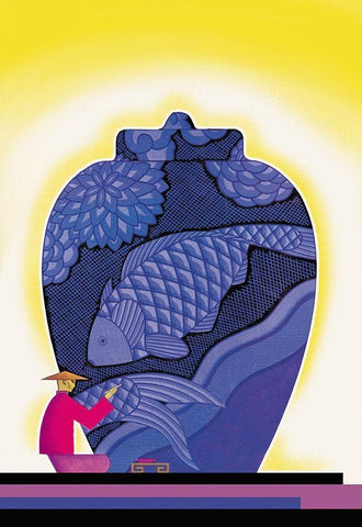 Craftsman, 1928 White Modern Wood Framed Art Print with Double Matting by McIntosh, Frank