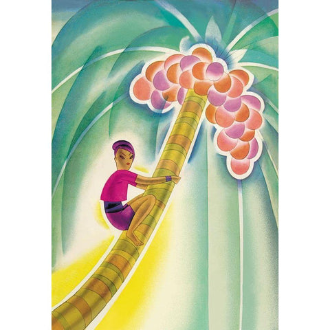 Coco-Palm, 1930 White Modern Wood Framed Art Print by McIntosh, Frank