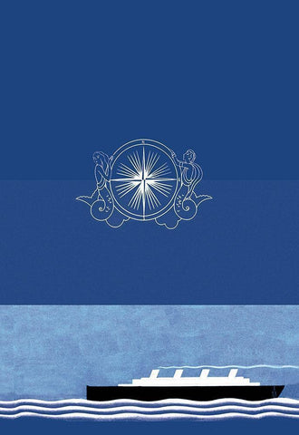 The Voyage Out No Title, 1931 Black Ornate Wood Framed Art Print with Double Matting by McIntosh, Frank