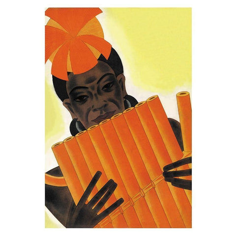 Melanesian Intervals, 1931 Black Modern Wood Framed Art Print by McIntosh, Frank