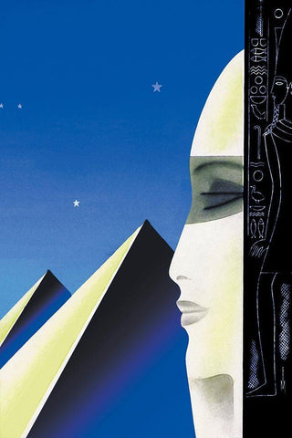 Setting for an Egyptian Story, 1931 White Modern Wood Framed Art Print with Double Matting by McIntosh, Frank