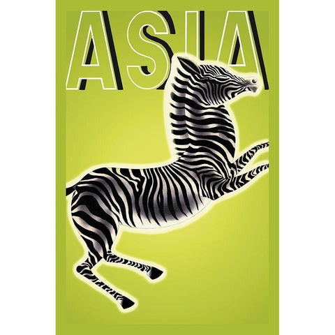 Zebra with Title, 1933 Gold Ornate Wood Framed Art Print with Double Matting by McIntosh, Frank