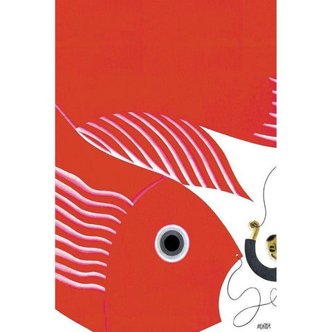 The Fish-Kite No Title, 1933 Black Modern Wood Framed Art Print with Double Matting by McIntosh, Frank