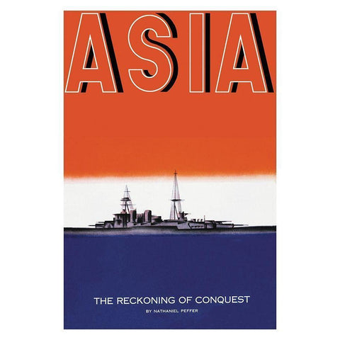 Defender of the Seas with Title, 1935 Gold Ornate Wood Framed Art Print with Double Matting by McIntosh, Frank