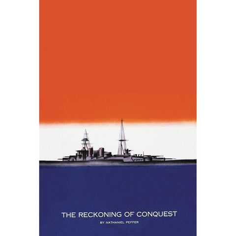 Defender of the Seas, 1935 Black Modern Wood Framed Art Print with Double Matting by McIntosh, Frank