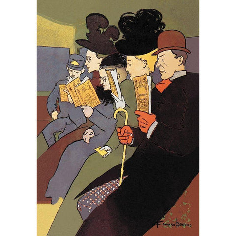 Media, 1897, 1897 Black Modern Wood Framed Art Print with Double Matting by Penfield, Edward