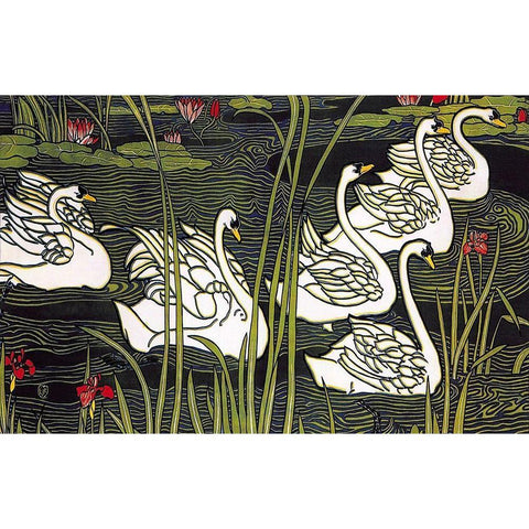 Journal de la Beaute White Modern Wood Framed Art Print by Rhead, Louis