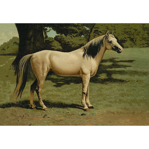 General Grants Charger, 1900 Black Modern Wood Framed Art Print by Sidney, Samuel