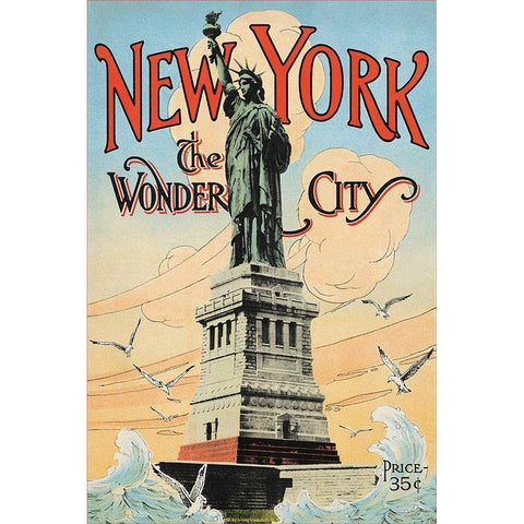 New York; The Wonder City, 1902 Black Modern Wood Framed Art Print with Double Matting by Underhill, Irving