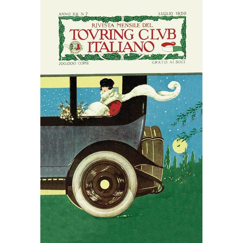 Touring Club Italiano White Modern Wood Framed Art Print by Unknown