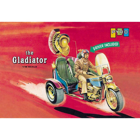 The Gladiator - Driver Included White Modern Wood Framed Art Print by Unknown