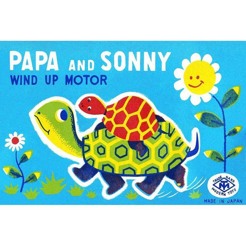 Papa and Sonny Gold Ornate Wood Framed Art Print with Double Matting by Retrobot