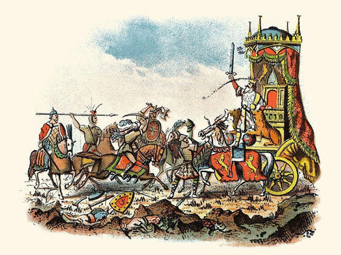 Rodericks Fall White Modern Wood Framed Art Print with Double Matting by Unknown