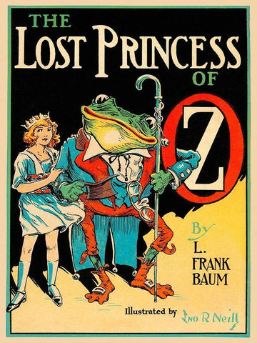 Lost Princess of Oz Black Ornate Wood Framed Art Print with Double Matting by Neill, John R.