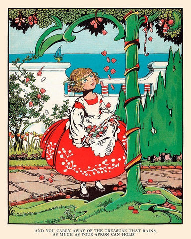 Carry Away the Treasure White Modern Wood Framed Art Print with Double Matting by Field, Eugene