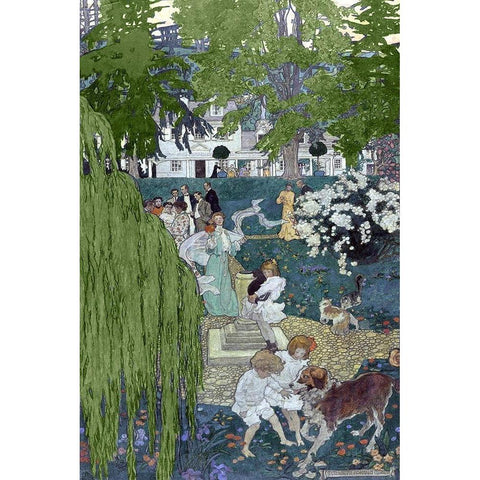 Life was made for love and cheer Black Modern Wood Framed Art Print with Double Matting by Green Elizabeth Shippen