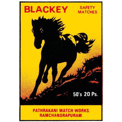 Blackey Safety Matches White Modern Wood Framed Art Print by Phillumenart