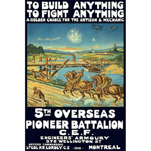 To Build Anything, To Fight Anything Black Modern Wood Framed Art Print with Double Matting by Inventions